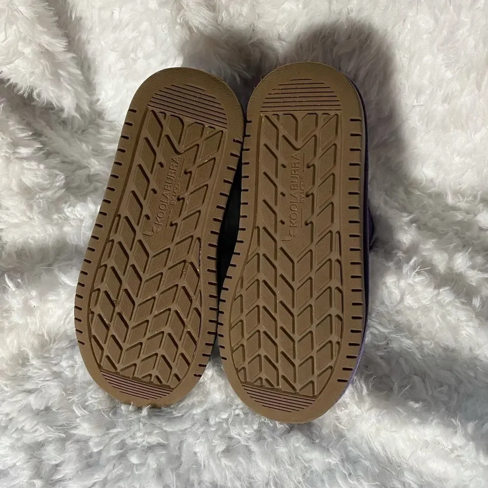 Kookaburra by UGG girl stars mini leather lavender suede boots size 1